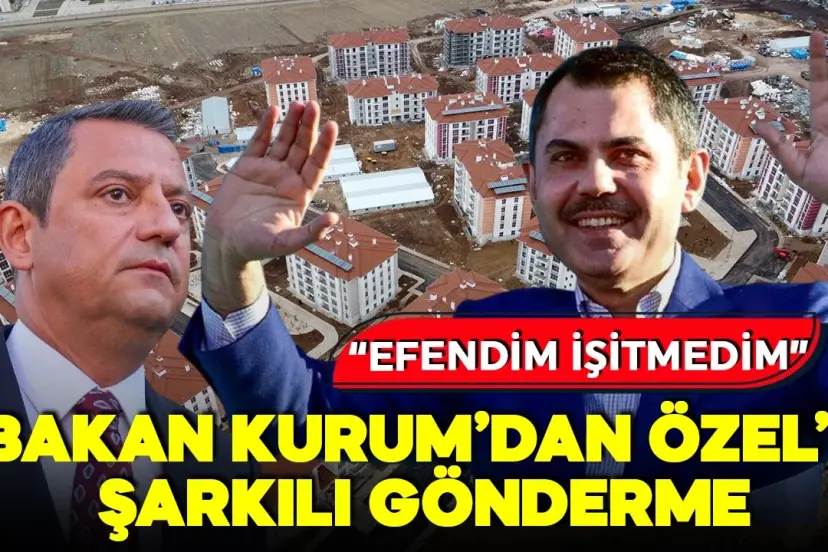 Bakan Kurum'dan Özgür Özel'e "Efendim İşitmedim"li Deprem Konutu Yanıtı