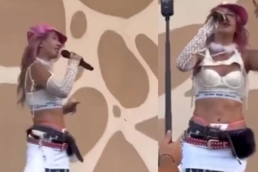 Hande Yener'in plaj konseri! İlginç tarzıyla dile düştü