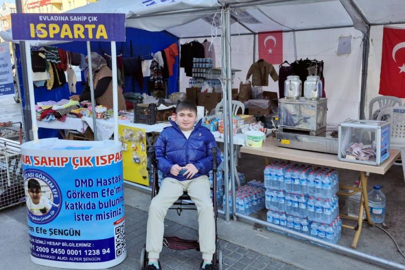 Isparta'da DMD hastası için hastaneye konulan bağış kumbarası hırsızların hedefi oldu