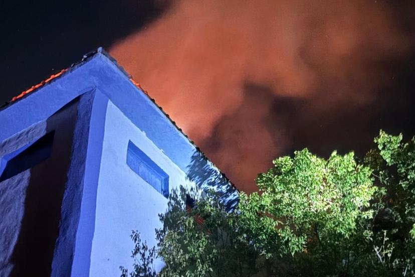 Siirt'te Köyde Panik Yaratan Trafo Yangını